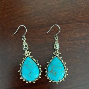 Turquoise Teardrop Earrings